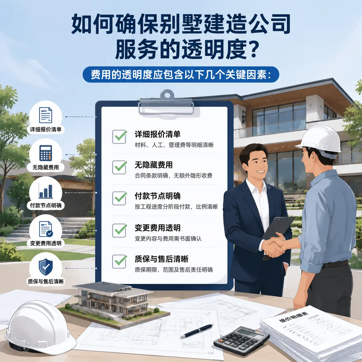 在 汇川 如何确保别墅建造公司服务的透明度？