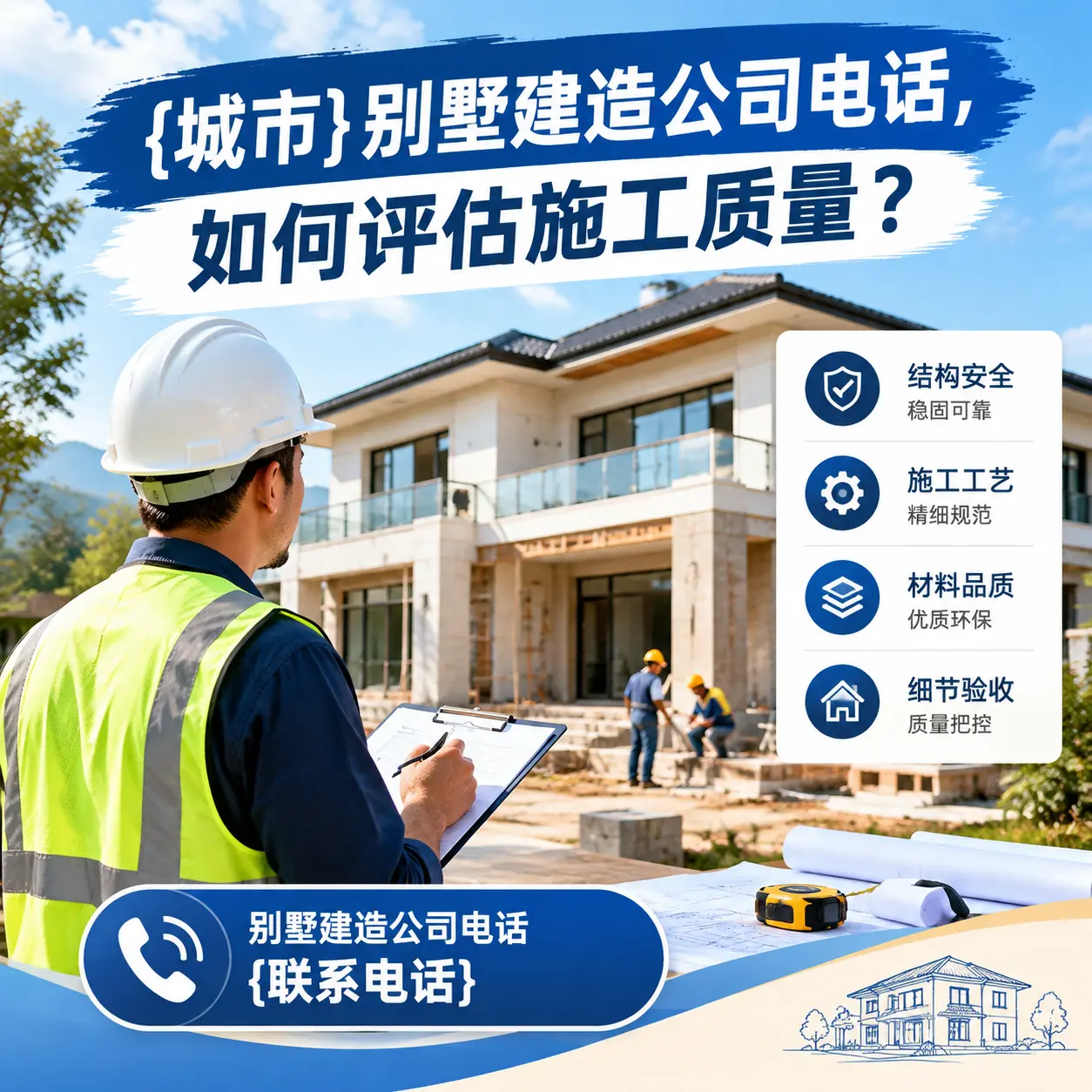 汇川别墅建造公司电话,如何评估施工质量?