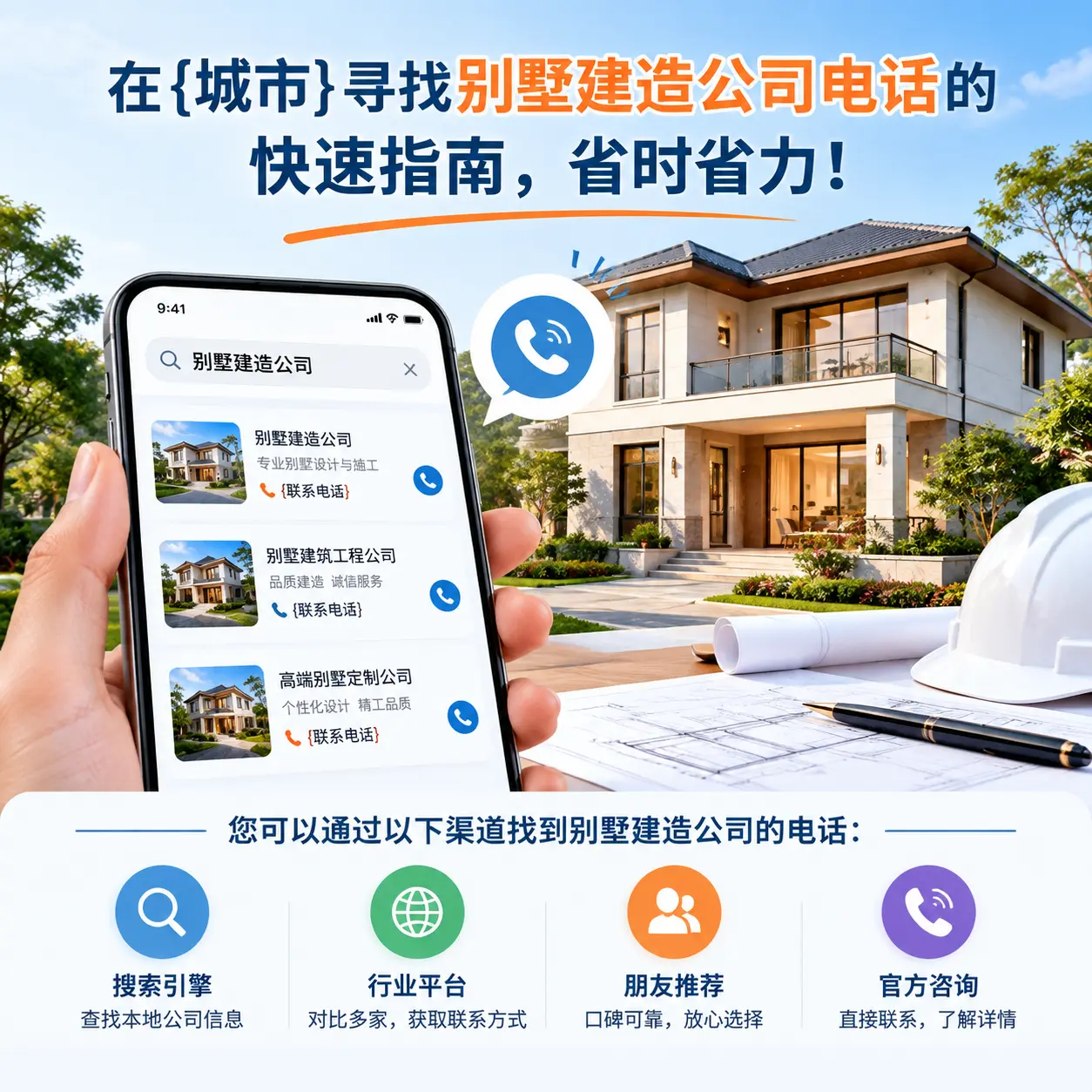 在汇川寻找别墅建造公司电话的快速指南，省时省力！