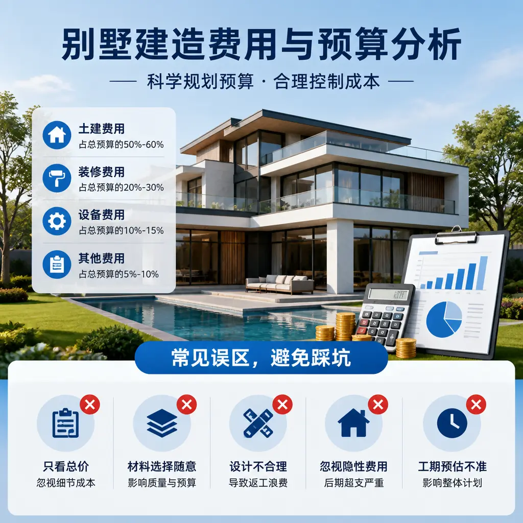 别墅建造公司推荐： 汇川 建造别墅的费用与预算分析