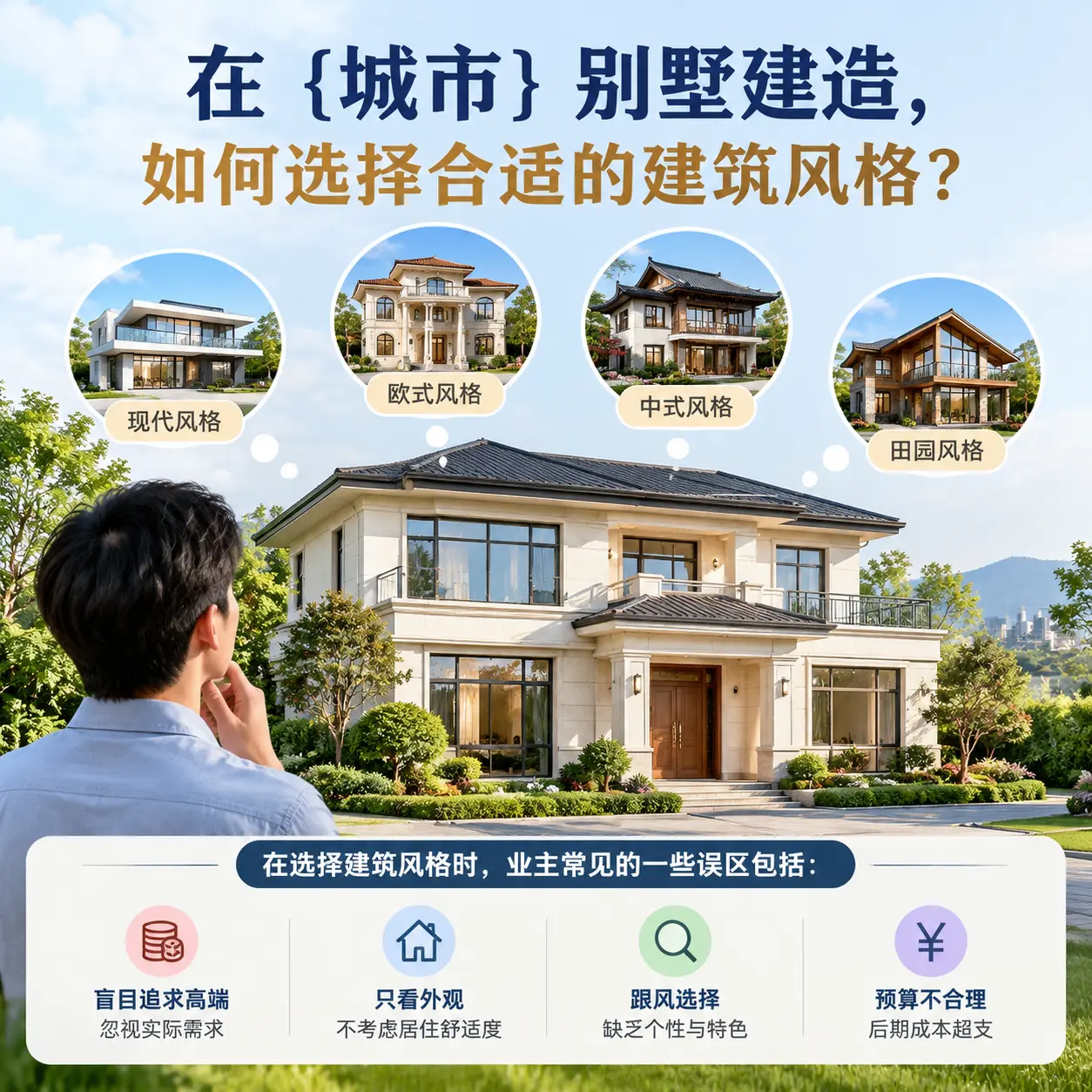在 汇川 别墅建造，如何选择合适的建筑风格？